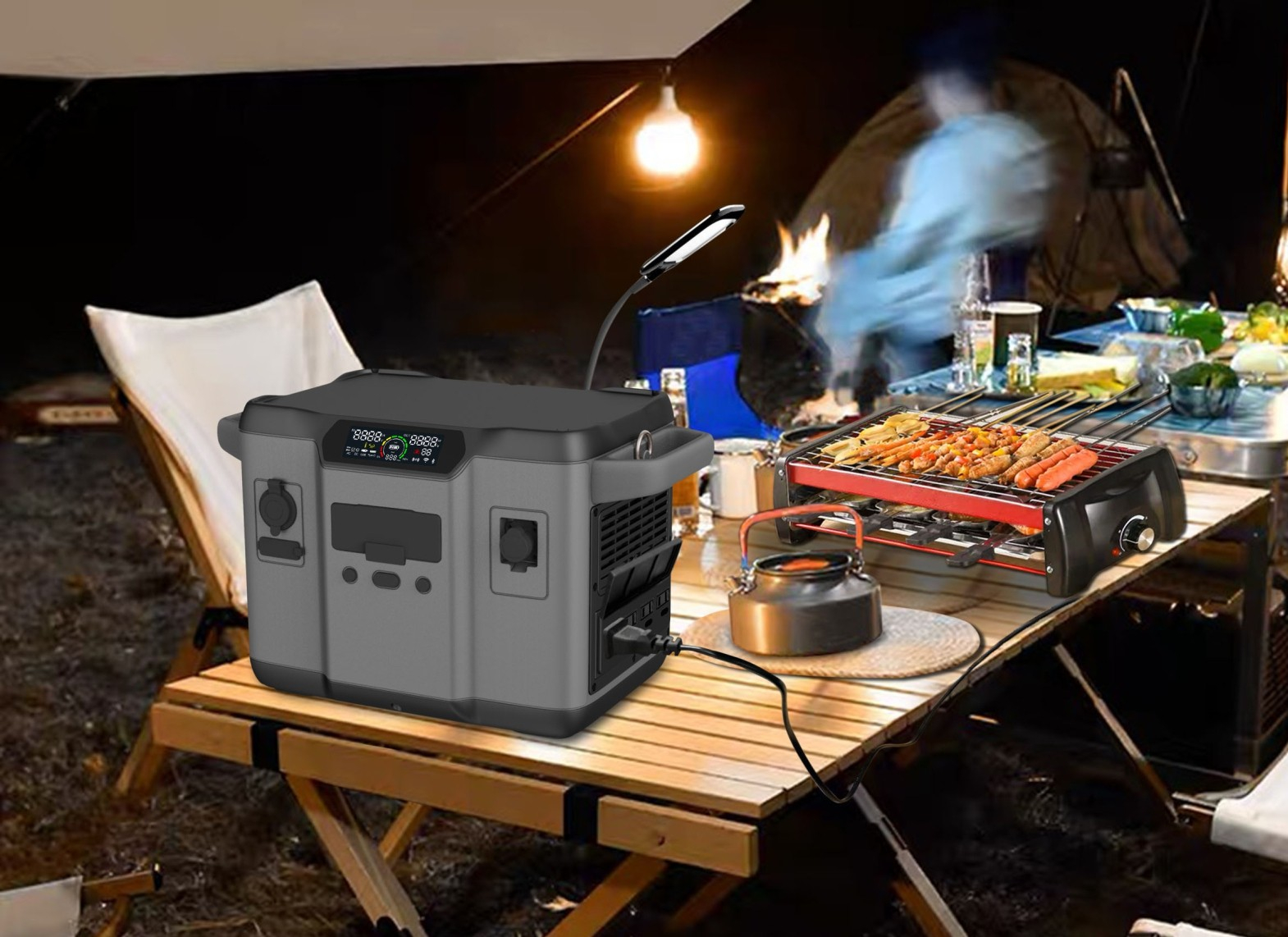 ব্যাকআপ চার্জিংয়ের জন্য 1200W উচ্চ কার্যক্ষমতা সম্পন্ন সোলার জেনারেটর
