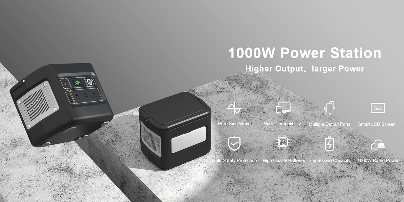 মোবাইল চার্জ করার জন্য 1000W রিচার্জেবল সোলার জেনারেটর