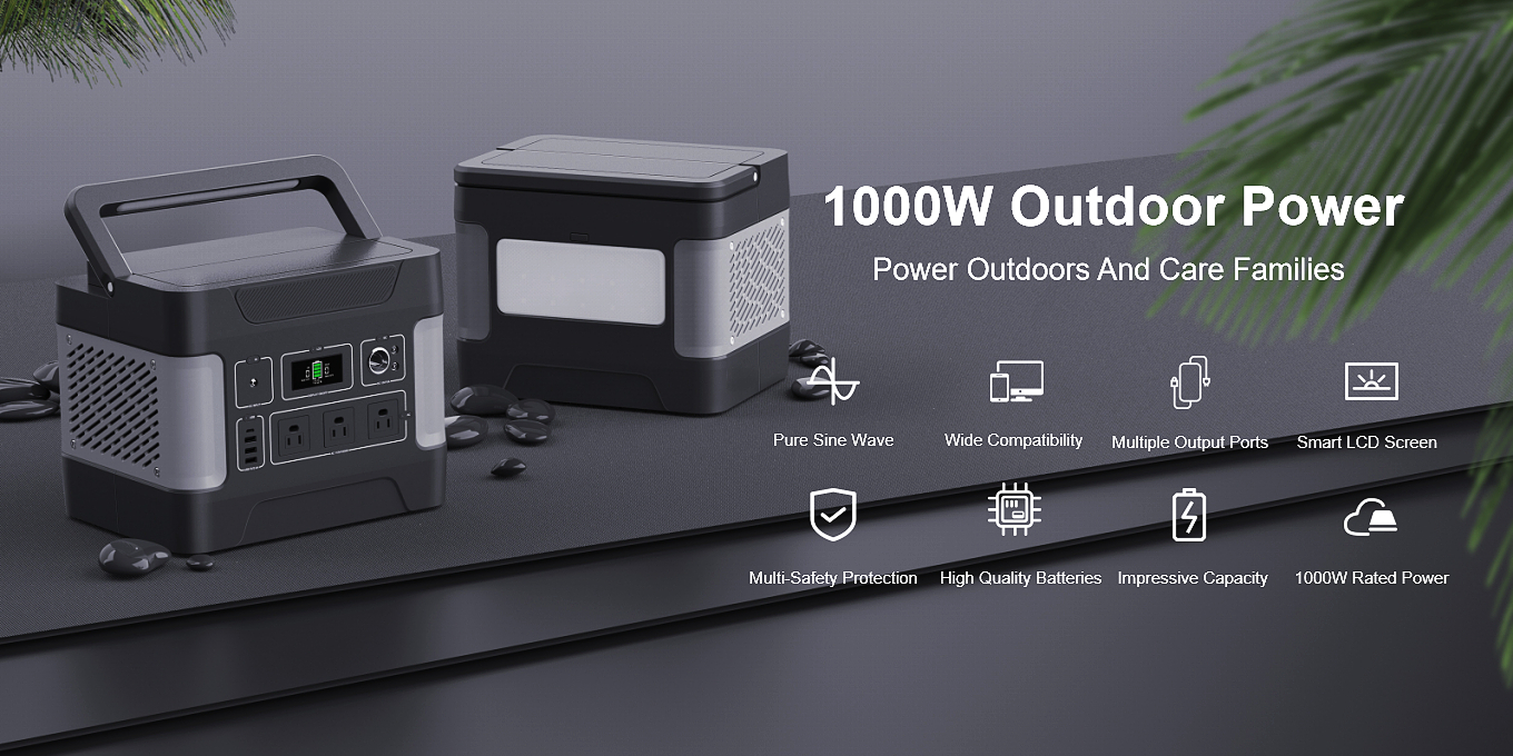 মোবাইল চার্জ করার জন্য 1000W ডিপ সাইকেল সোলার জেনারেটর